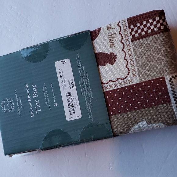 Rooster Roundup Panels - Pair of 2 - NWT - Picture 3 of 4